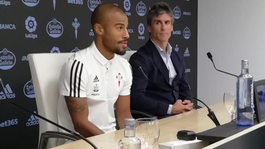 Rafinha, durante la rueda de prensa // Ricardo Grobas