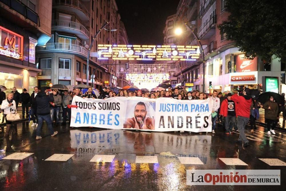 Protesta por la agresión a Andrés Martínez