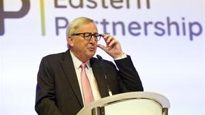 El presidente de la Comisión Europea, Jean-Claude Juncker, en una conferencia el pasado 13 de mayo en Bruselas.