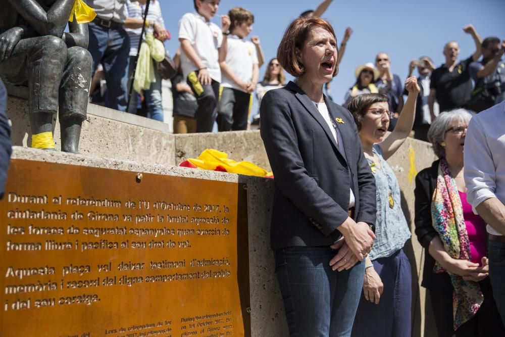 Inauguració de la plaça U d'Octubre de 2017 de Girona