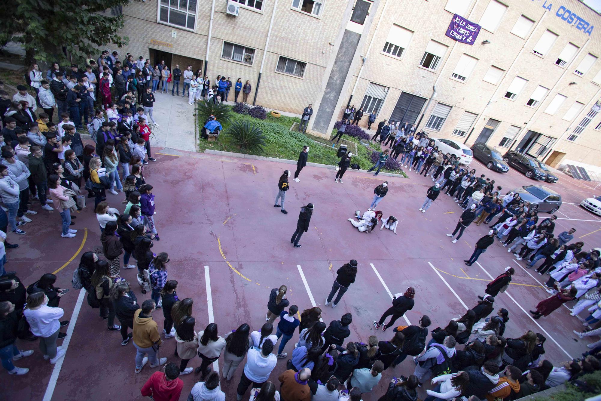 Una performance para visibilizar la lucha contra la violencia machista