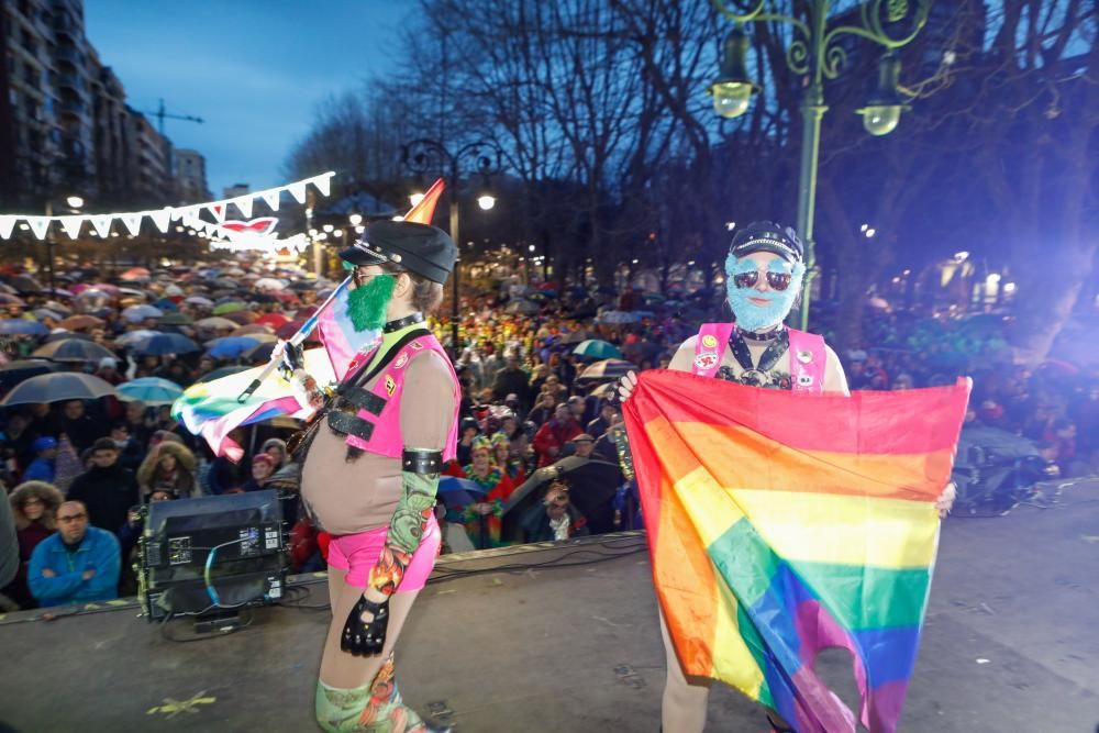 Carnaval en Gijón 2018: entrega de premios a los mejores disfraces.