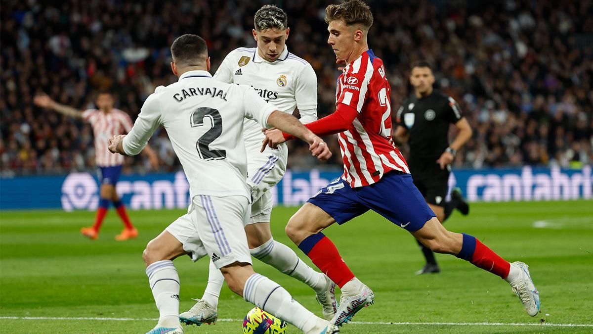 El Atlético de Madrid empató a un gol con el Real Madrid en el último derbi madrileño