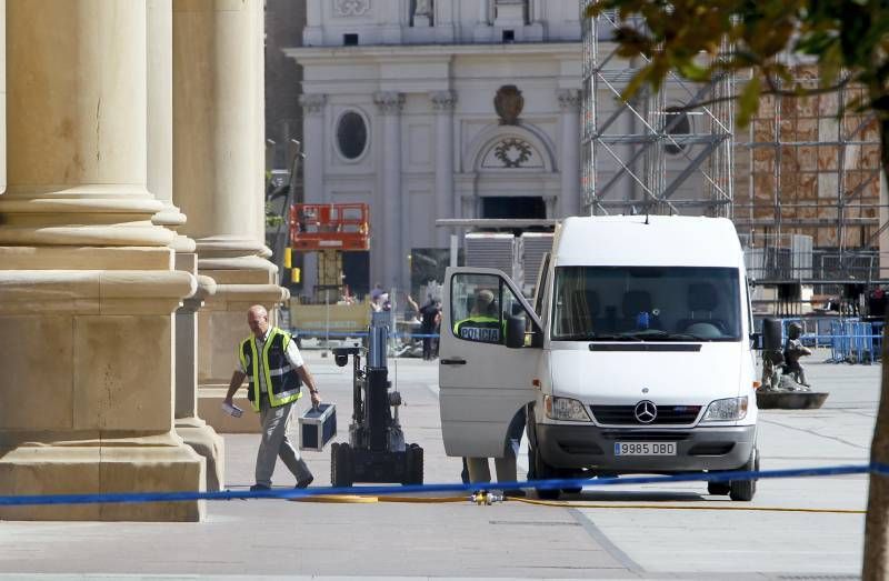 Fotogalería: Explosión en el interior de la basílica del Pilar