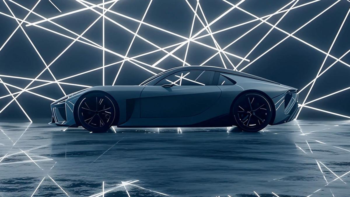 Side view of the Lexus LFA Concept