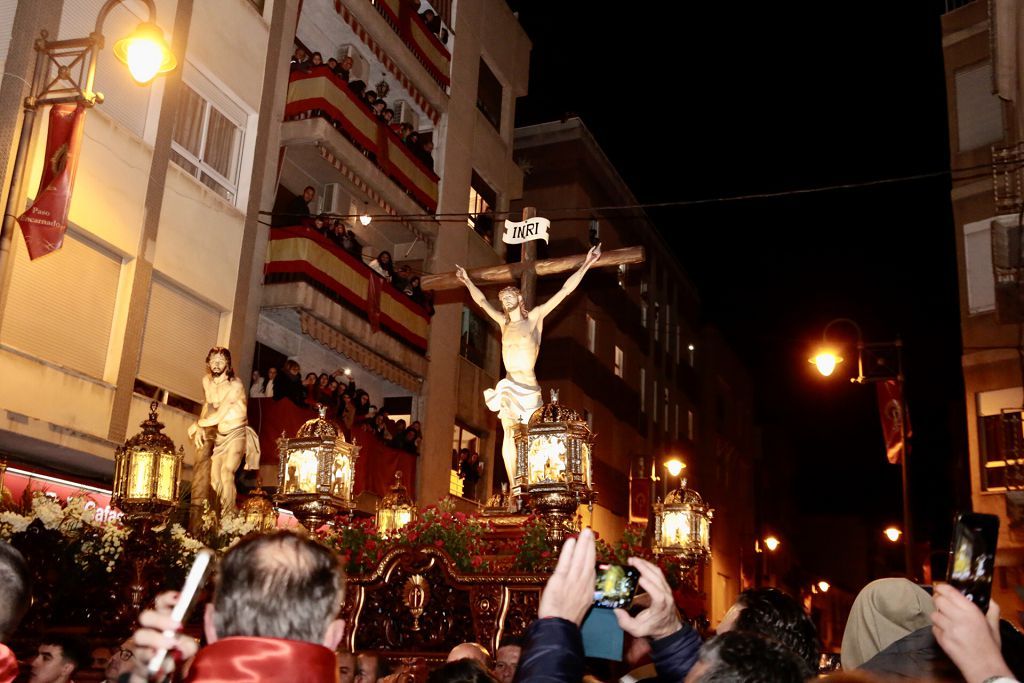 Imágenes del encuentro de las tres imágenes de la Archicofradía del Cristo de la Sangre de Lorca