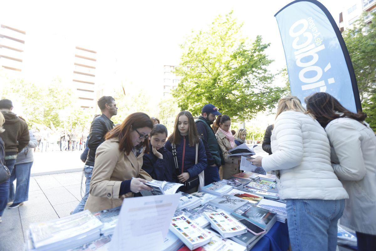 Estand de EL PERIÓDICO DE ARAGÓN, el año pasado.