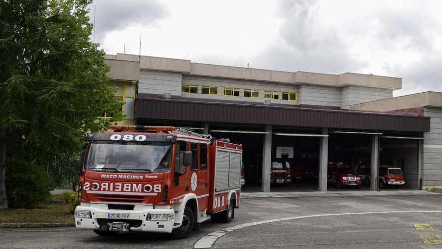 Fotografía de archivo del parque de bomberos de Ourense