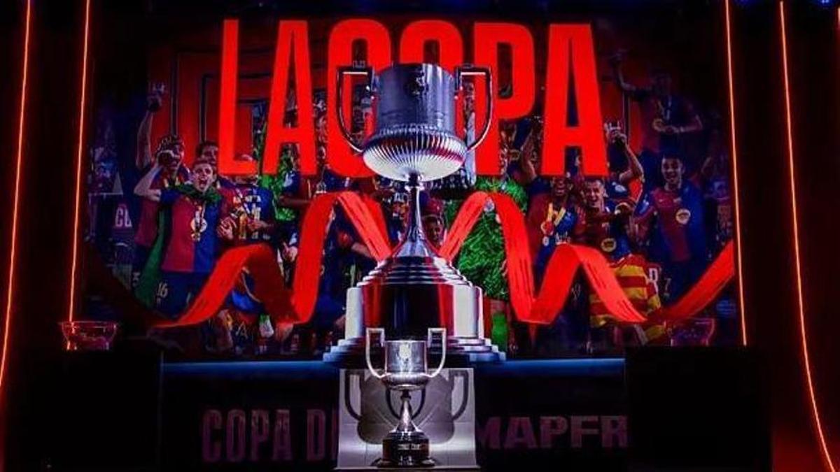 Imagen del trofeo de la Copa del Rey