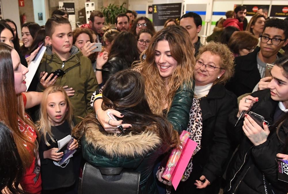 Miriam, coruñesa en ''OT'', recibida por sus fans en