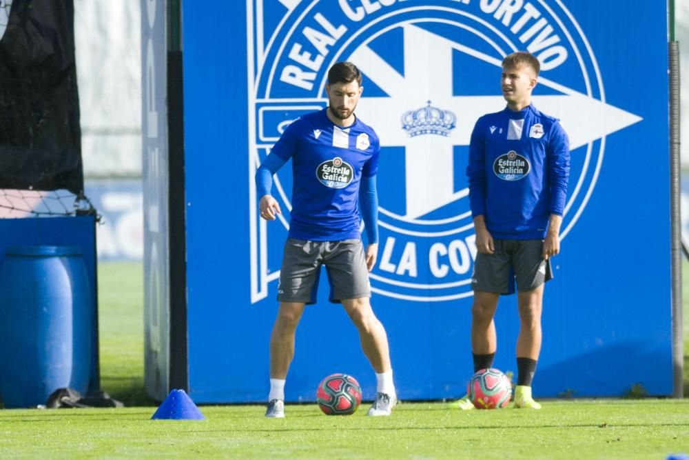 Luis César programó una sesión a puerta cerrada en las instalaciones de Abegondo.