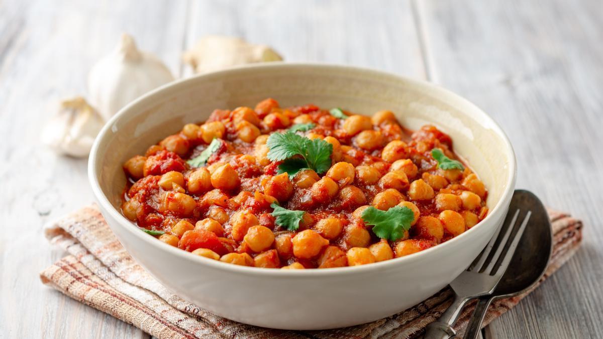 Un plato de garbanzas