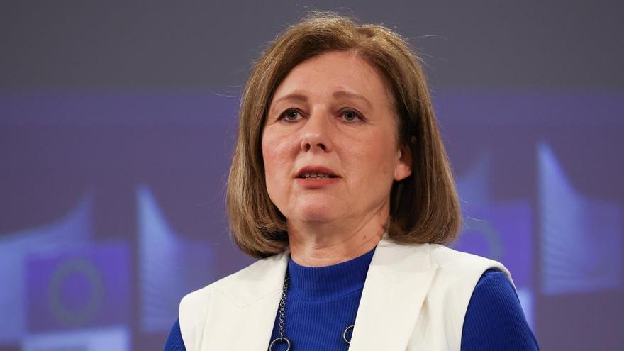 La vicepresidenta de la Comisión Europea y comisaria de Transparencia, Vera Jourova.
