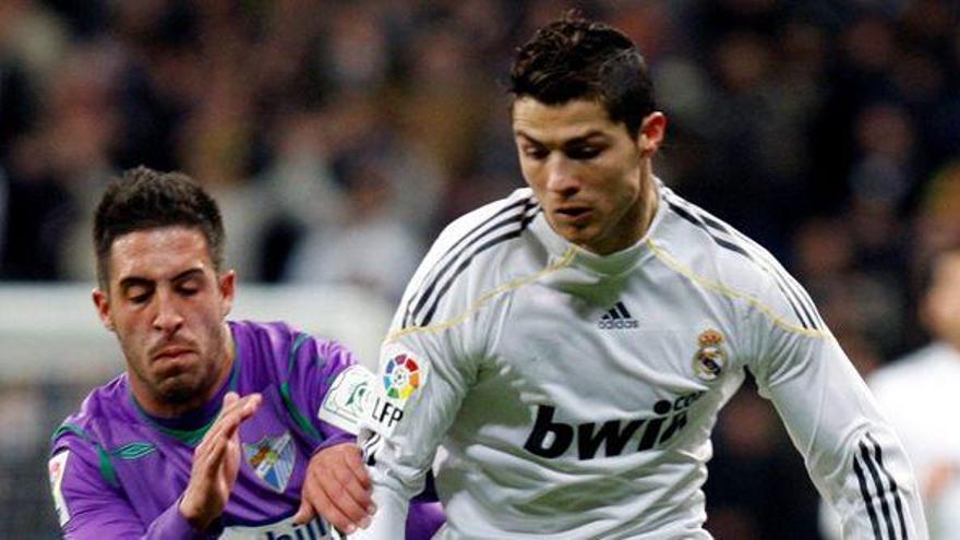 Dos goles de Ronaldo le dan la victoria al Madrid ante el Málaga