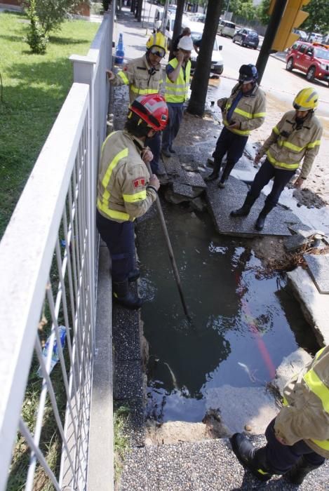 Inundació del Carrer Migdia de Girona