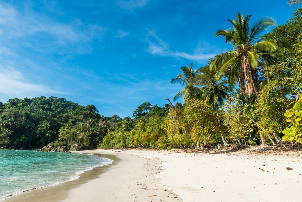 La playa de Manuel Antonio en Costa Rica