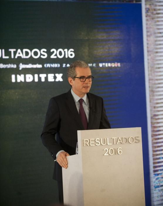 Pablo Isla presenta los resultados de Inditex 2016