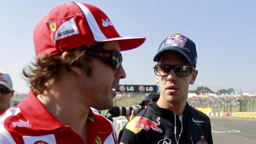 Alonso y Vettel.