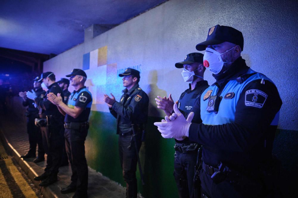 Homenaje a los sanitarios en la Candelaria