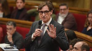 Salvador Illa en el Parlament