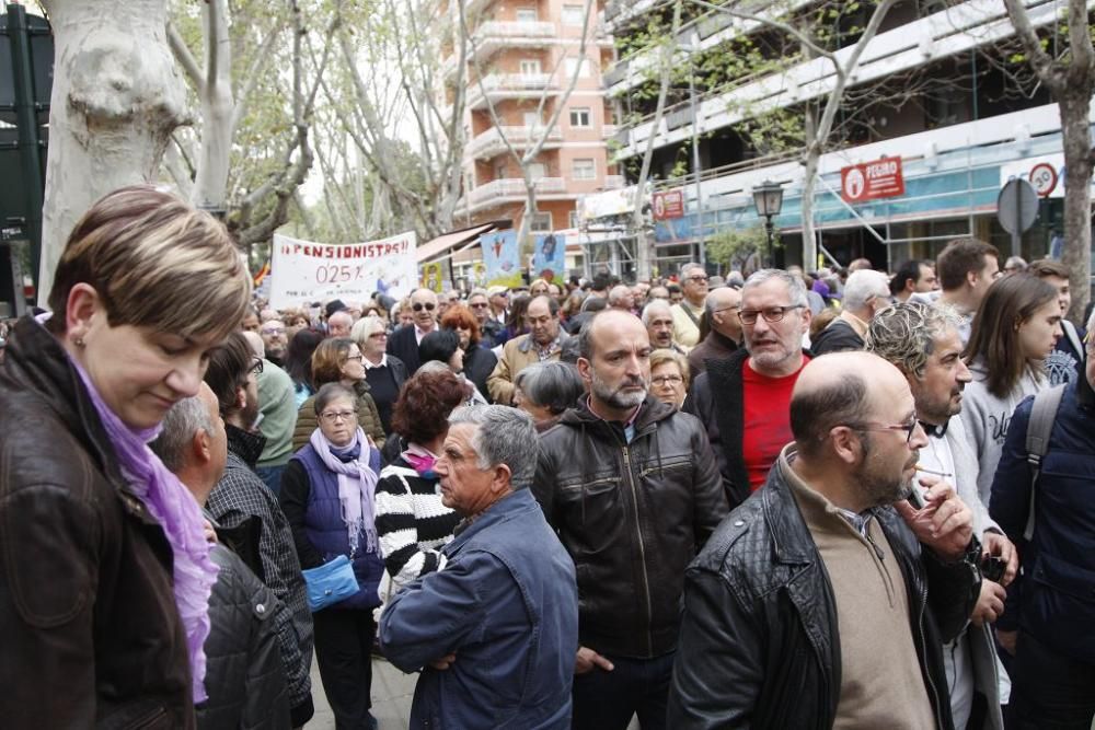 Manifestación por unas pensiones dignas en Murcia