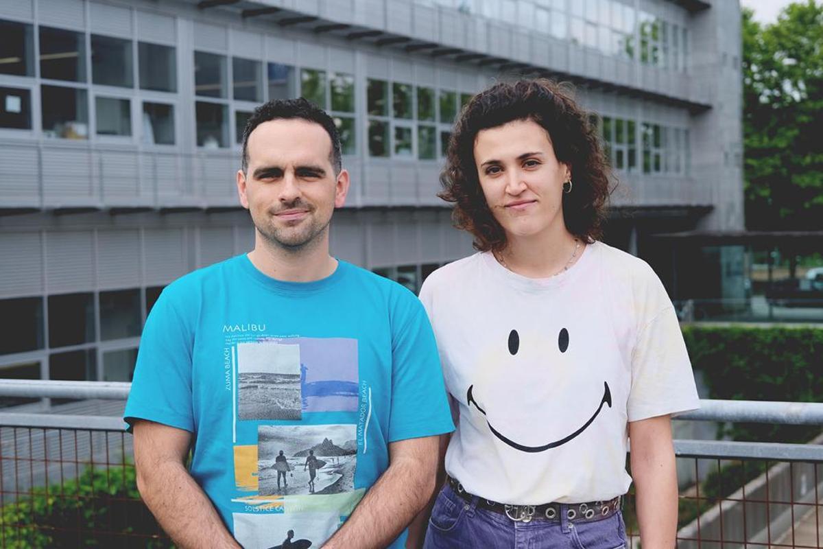 Alberto Fuertes e Marisa Juanes, investigadores do CIQUS involucrados no proxecto