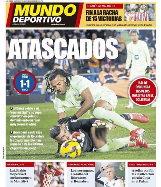 Estas son las portadas de la prensa deportiva de hoy, domingo 19 de enero del 2025