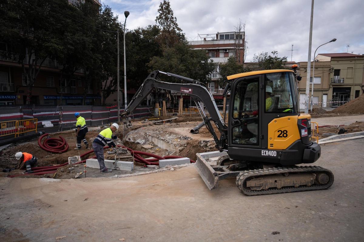 Las obras de la Rambla de Sant Joan de Badalona finalizarán en verano del 2026