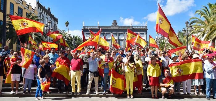 Concentración por la unidad de España, en la ...