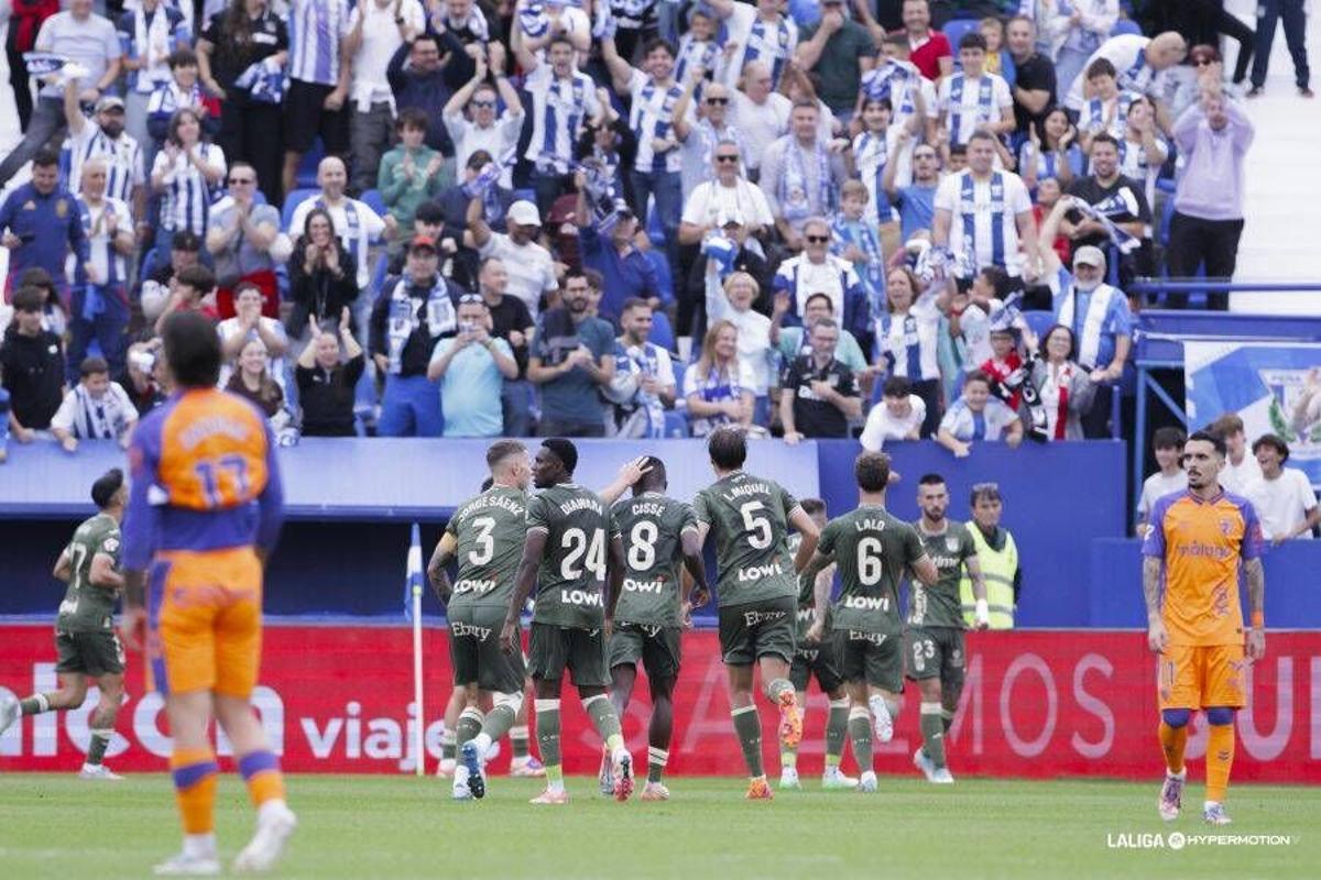 Encuentro jornada 10 LaLiga Hypermotion, entre Leganés y Málaga CF