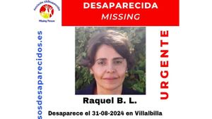 Raquel, desaparecida en Villalbilla (Madrid)