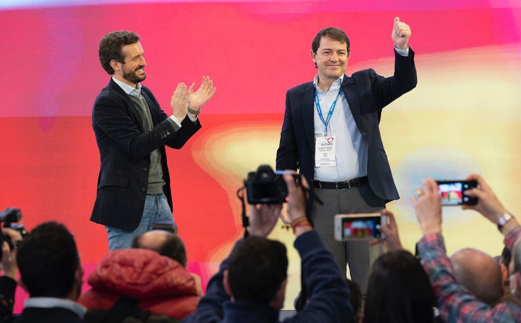 Pablo Casado y Alfonso Fernández Mañueco.