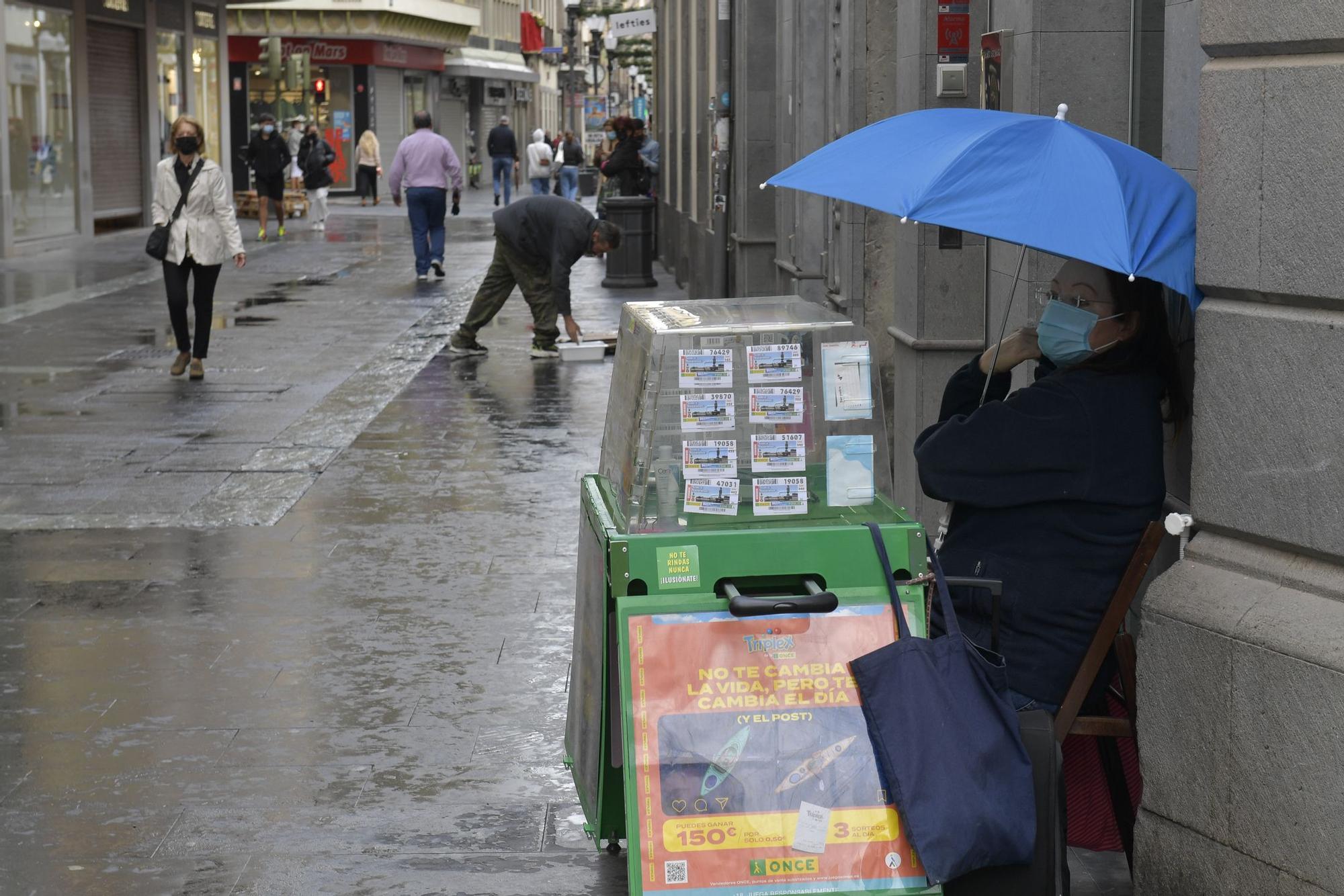 Lluvia en Las Palmas de Gran Canaria (07/01/2022)