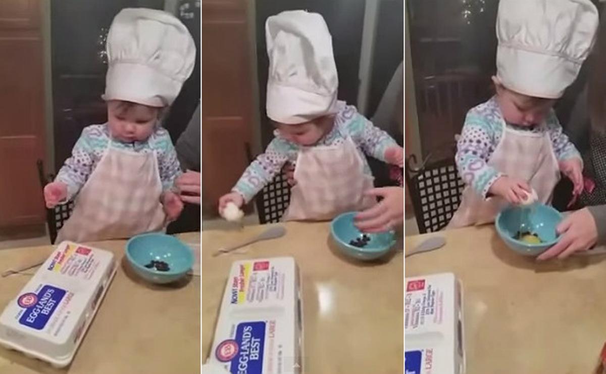 L’Anna deixa perplexos els seus pares amb els seus precoços dots de cuinera.