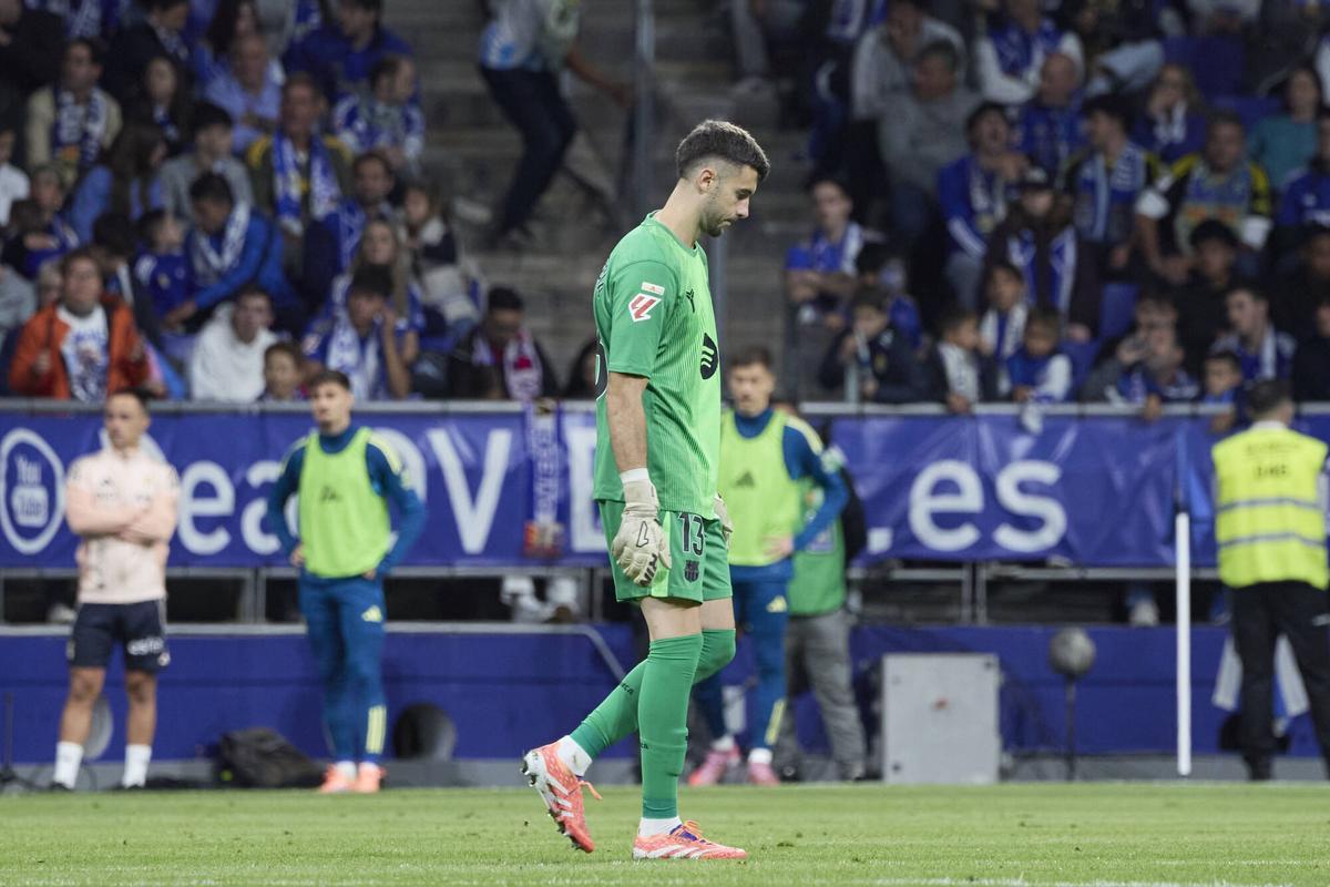 Joan Garcia se lesionó en Oviedo y está cerca de volver