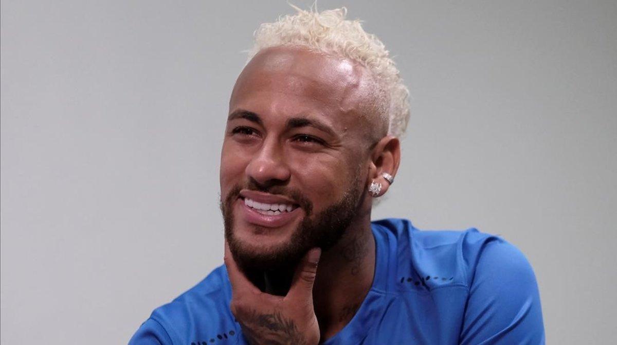 rozas49058561 brazilian soccer player neymar smiles during an interview wi190714115322