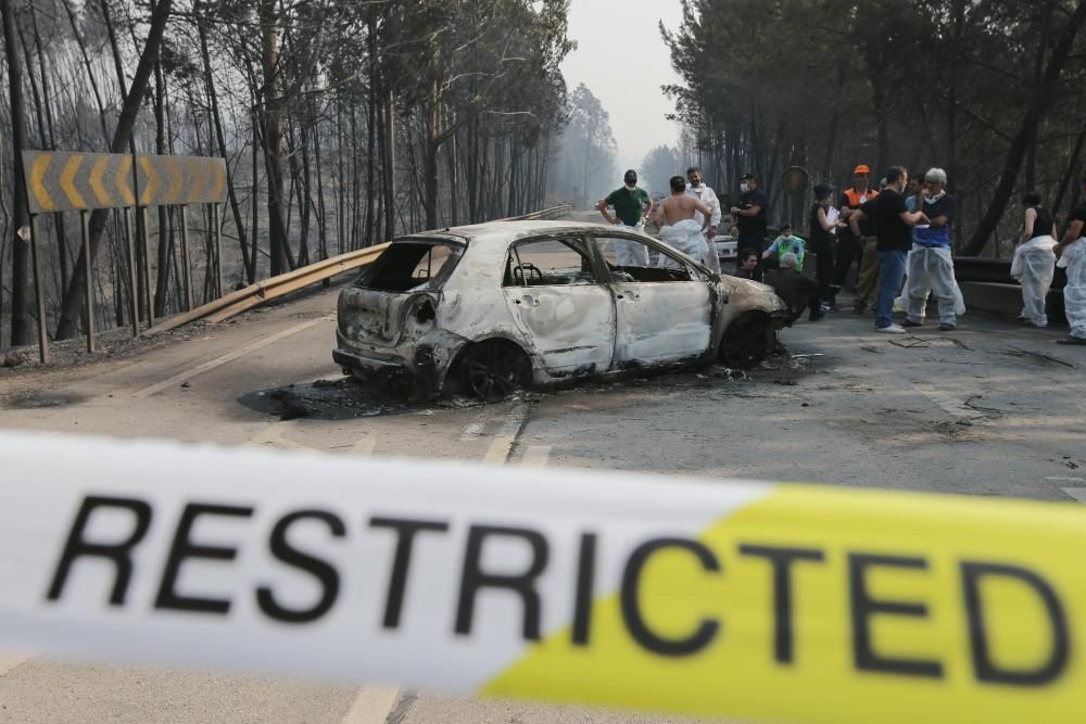 Incendio de grandes dimensiones en Portugal