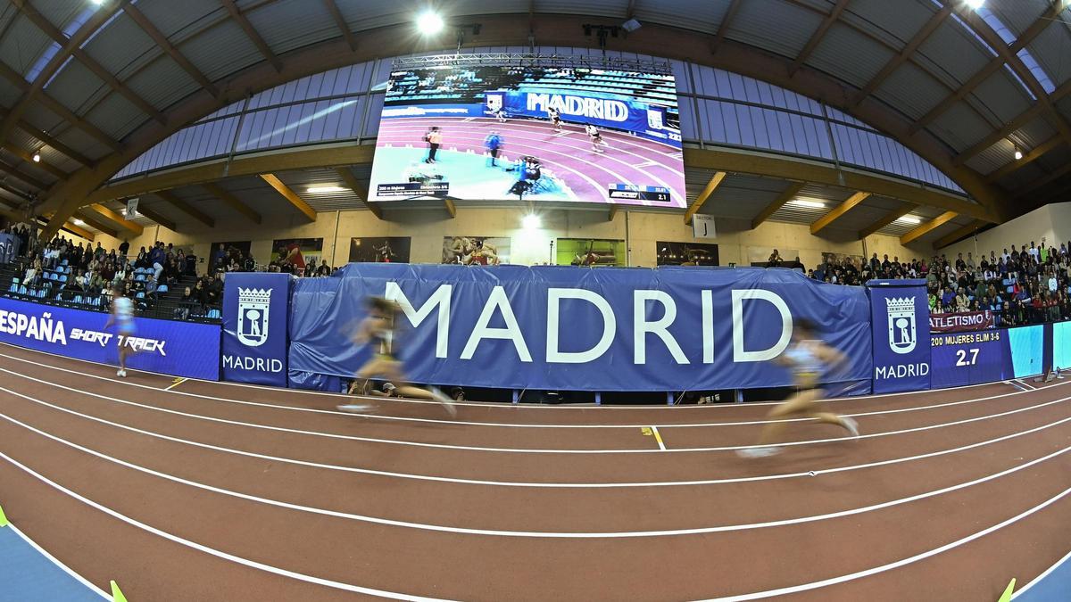 Un momento del Campeonato de España de Short Track.
