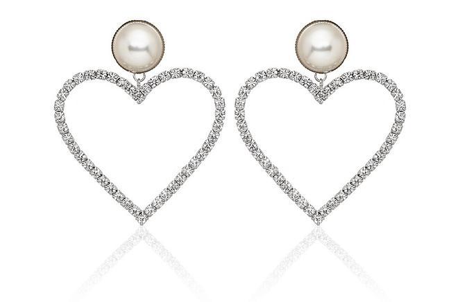 Los pendientes 'Bling Heart Pearl'