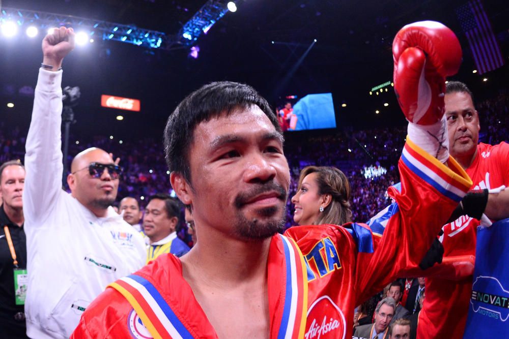 Pacquiao, campeón del mundo ante Keith Thurman