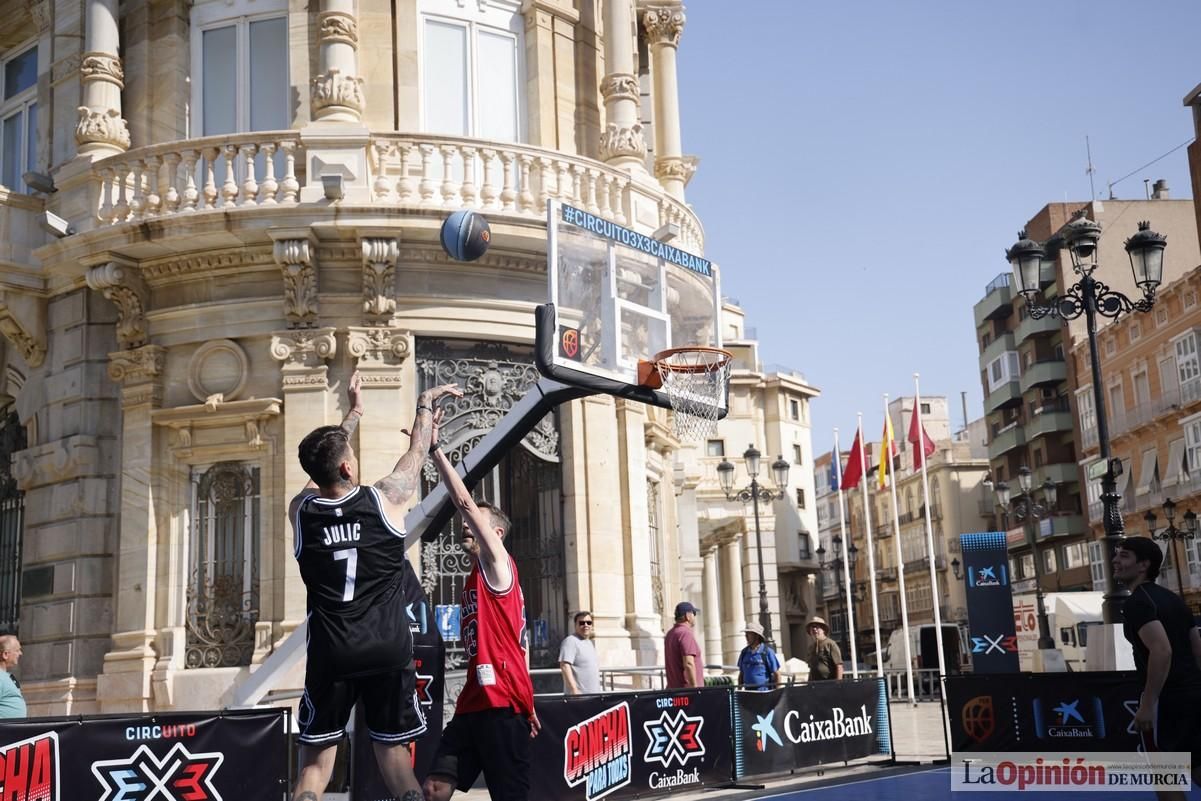 El Circuito 3x3 CaixaBank de baloncesto en Cartagena, en imágenes