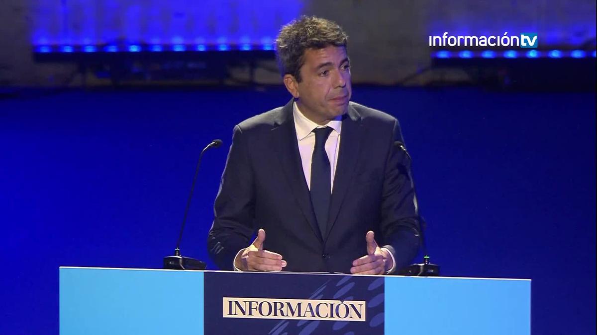 Carlos Mazón presenta sus particulares 12 Importantes en la gala de INFORMACIÓN