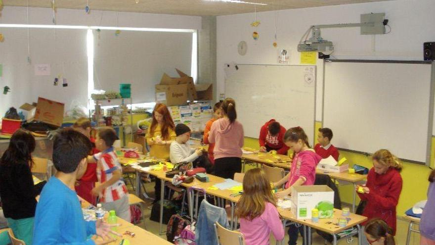 Una actividad escolar en el colegio Nova Cabana de Marratxí.