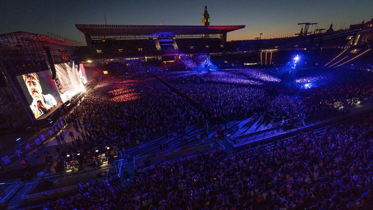 Concierto de Estopa en el Estadi Olímpic