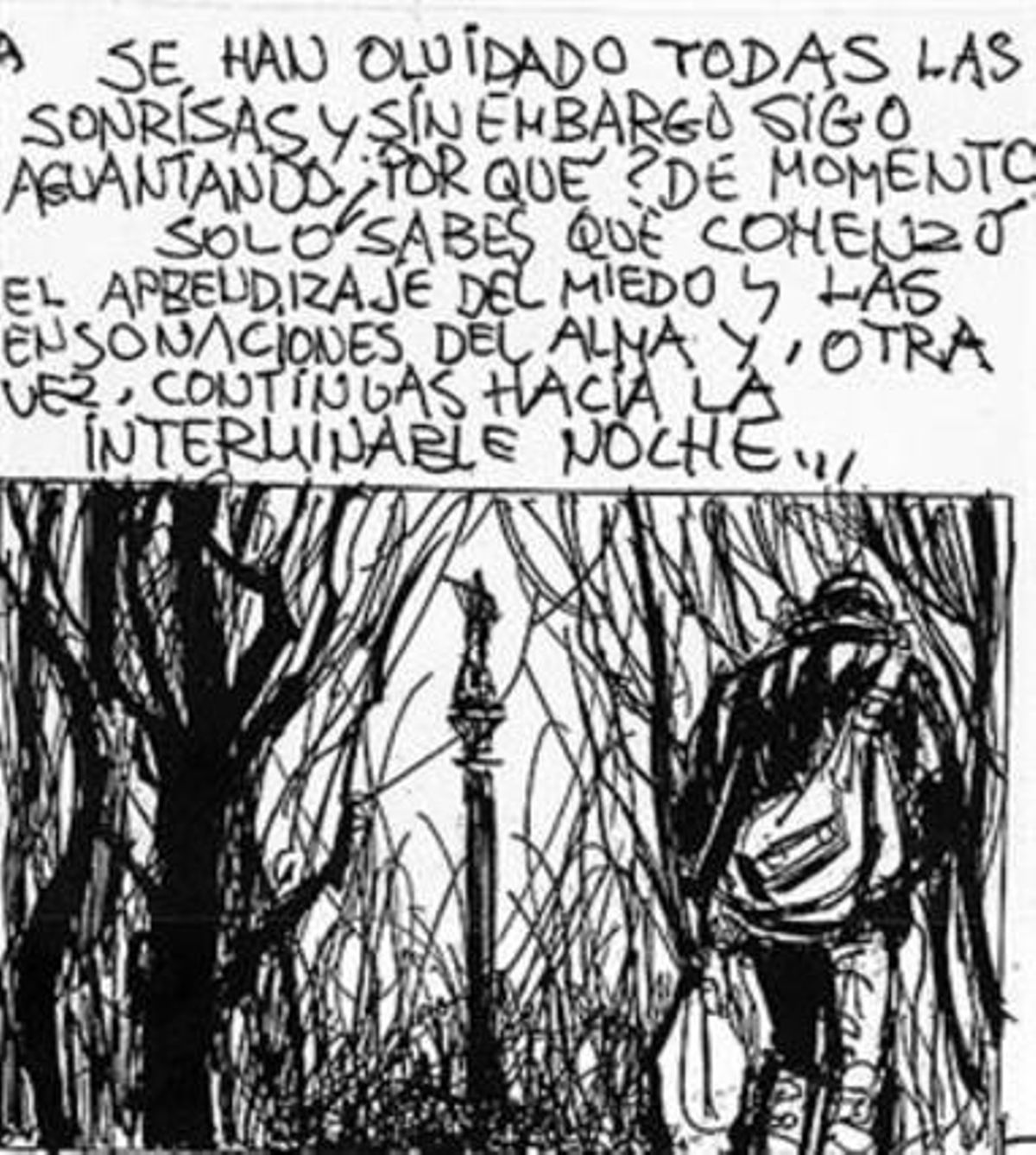 LA VIDA AL CARRER 3 Quatre vinyetes dels primers esbossos del còmic ’15 años en la calle’, de Miquel Fuster, que es publicarà a l’abril. LA VIDA AL CARRER 3 Quatre vinyetes dels primers esbossos del còmic ’15 años en la calle’, de Miquel Fuster, que es publicarà a l’abril.