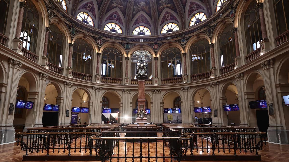 Interior del Palacio de la Bolsa.