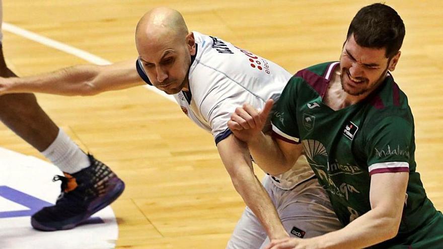 Darío Brizuela i Albert Oliver, dos dels protagonistes de l&#039;Obradoiro-Unicaja