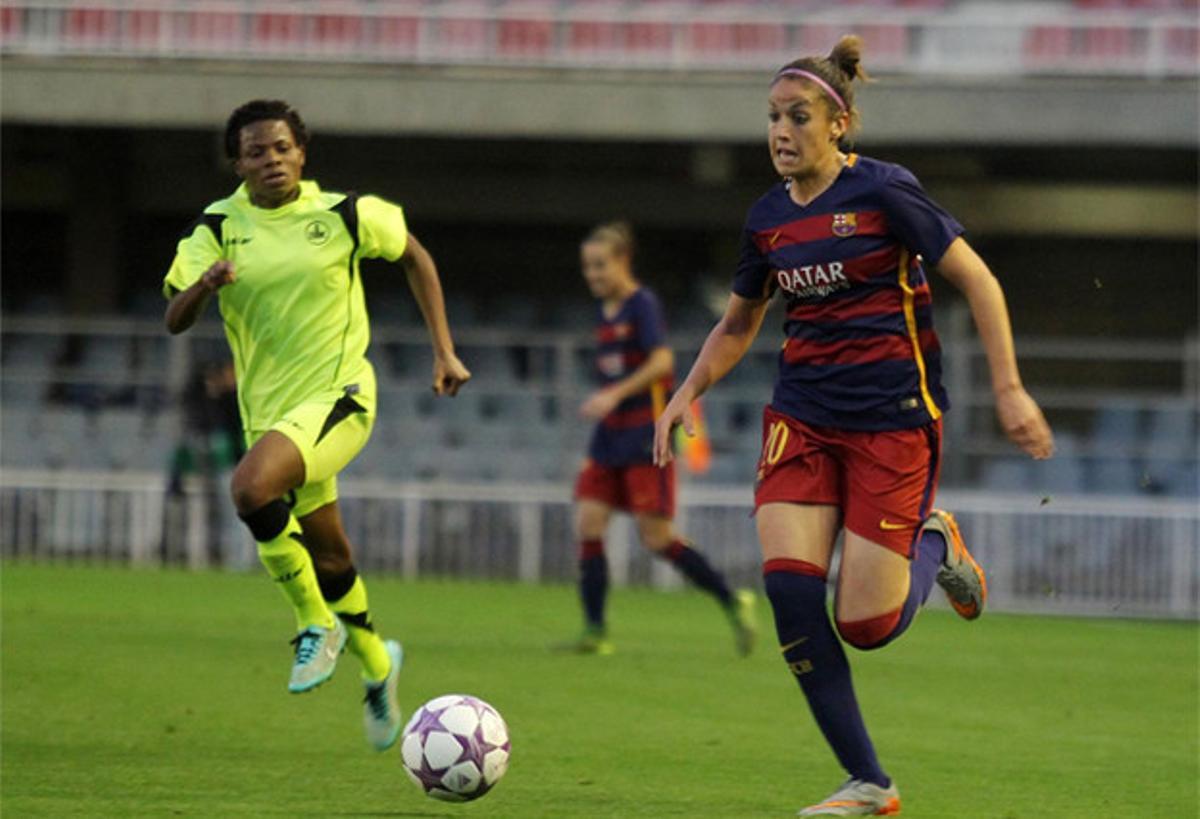 Olga García, jugadora del FC Barcelona femenino