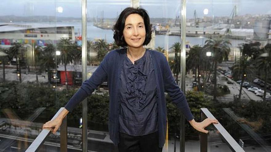 Elsa Punset, el pasado jueves, en la sede de la Fundación Caixa Galicia de A Coruña. / víctor echave