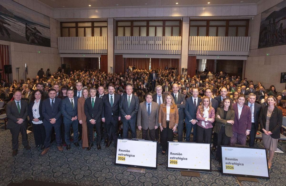 Convención anual de Caja Rural de Asturias, celebrada en la tarde de ayer en Oviedo. |